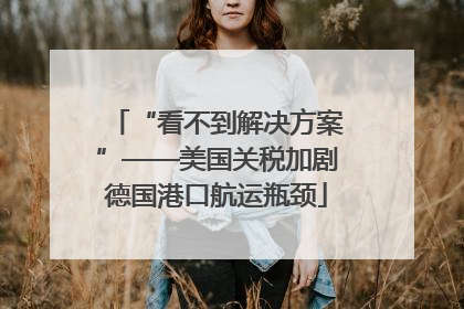 “看不到解决方案”——美国关税加剧德国港口航运瓶颈