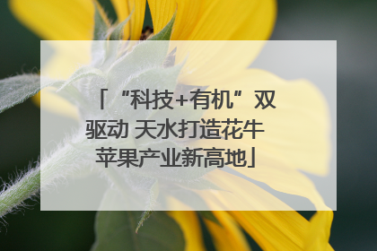 “科技+有机”双驱动 天水打造花牛苹果产业新高地