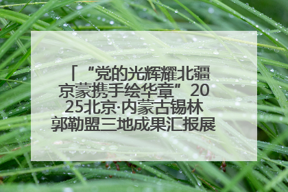 “党的光辉耀北疆 京蒙携手绘华章”2025北京·内蒙古锡林郭勒盟三地成果汇报展系列活动启动
