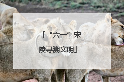 “六一”宋陵寻溯文明