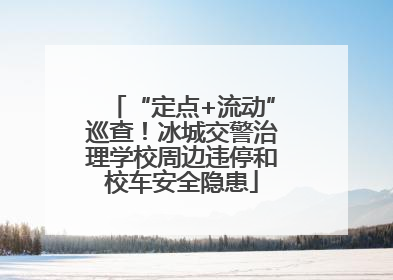 “定点+流动”巡查！冰城交警治理学校周边违停和校车安全隐患