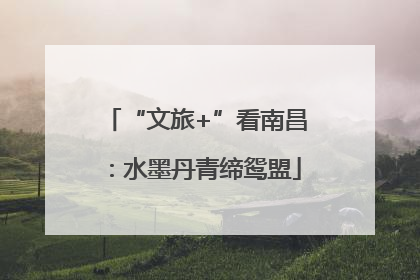 “文旅+”看南昌：水墨丹青缔鸳盟