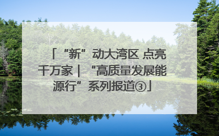 “新”动大湾区 点亮千万家｜“高质量发展能源行”系列报道③