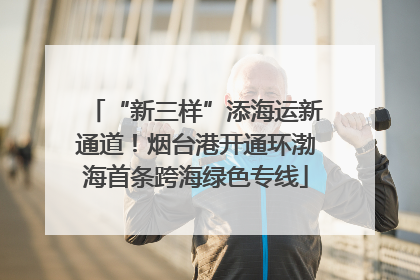 “新三样”添海运新通道！烟台港开通环渤海首条跨海绿色专线