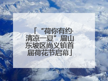 “荷你有约·清凉一夏”眉山东坡区尚义镇首届荷花节启幕