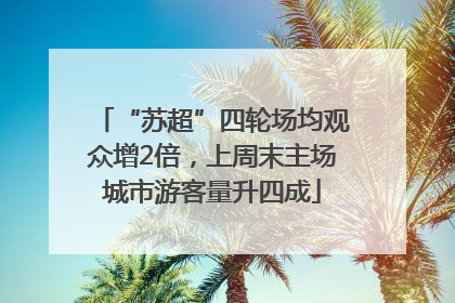 “苏超”四轮场均观众增2倍，上周末主场城市游客量升四成