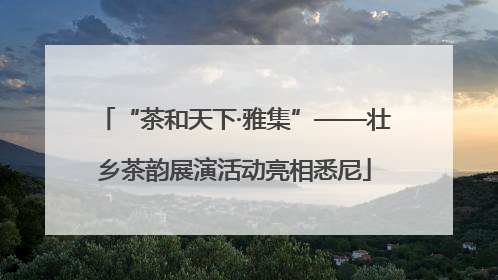“茶和天下·雅集”——壮乡茶韵展演活动亮相悉尼