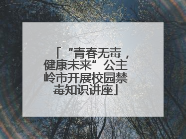 “青春无毒，健康未来”公主岭市开展校园禁毒知识讲座
