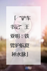 “铲车书记”王亚明：铁臂护航夏种水脉