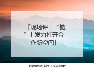 现场评｜“链”上发力打开合作新空间