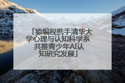 猿编程携手清华大学心理与认知科学系 共推青少年AI认知研究发展