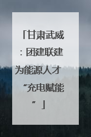 甘肃武威：团建联建为能源人才“充电赋能”