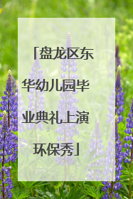 盘龙区东华幼儿园毕业典礼上演环保秀