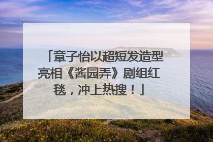 章子怡以超短发造型亮相《酱园弄》剧组红毯，冲上热搜！