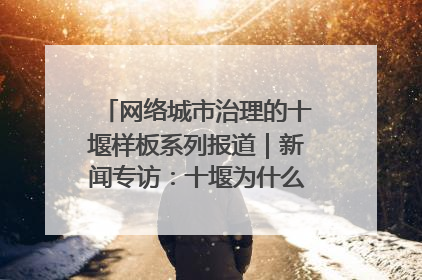 网络城市治理的十堰样板系列报道｜新闻专访：十堰为什么成为“黑马型”城市治理网络维度典型