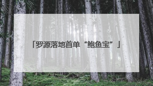 罗源落地首单“鲍鱼宝”