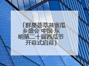群星荟萃共襄瓜乡盛会 中国·东明第二十届西瓜节开幕式启幕