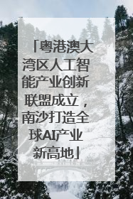 粤港澳大湾区人工智能产业创新联盟成立，南沙打造全球AI产业新高地