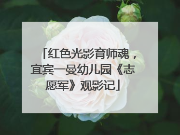红色光影育师魂，宜宾一曼幼儿园《志愿军》观影记