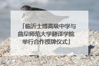 临沂士博高级中学与曲阜师范大学翻译学院举行合作授牌仪式
