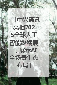 中兴通讯亮相2025全球人工智能终端展，展示AI全场景生态布局