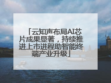 云知声布局AI芯片成果显著，持续推进上市进程助智能终端产业升级