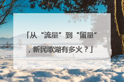 从“流量”到“留量”，新民歌湖有多火？