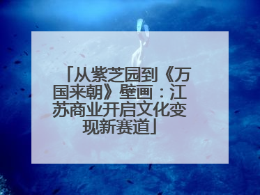 从紫芝园到《万国来朝》壁画：江苏商业开启文化变现新赛道