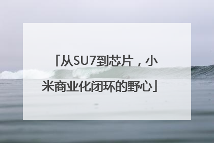从SU7到芯片，小米商业化闭环的野心