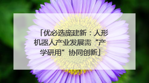 优必选庞建新：人形机器人产业发展需“产学研用”协同创新