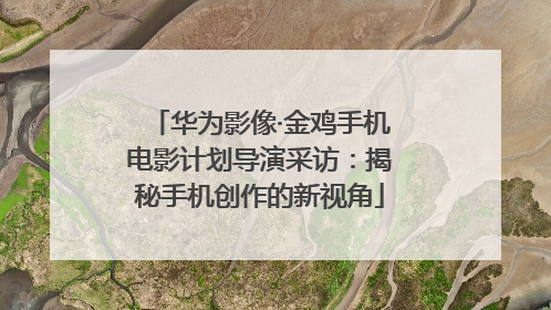 华为影像·金鸡手机电影计划导演采访：揭秘手机创作的新视角