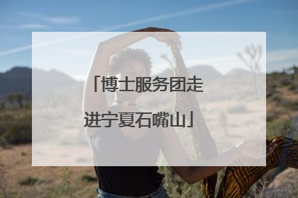 博士服务团走进宁夏石嘴山