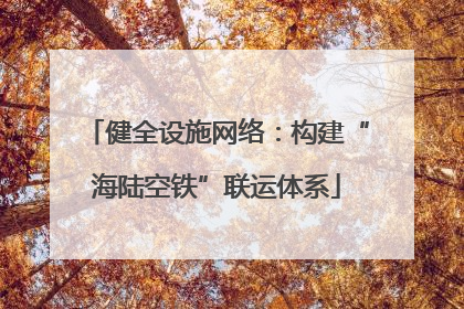 健全设施网络：构建“海陆空铁”联运体系