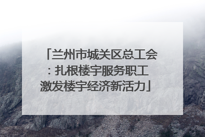 兰州市城关区总工会：扎根楼宇服务职工 激发楼宇经济新活力