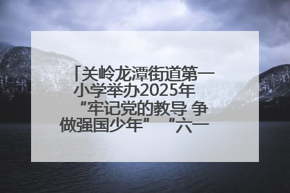 关岭龙潭街道第一小学举办2025年“牢记党的教导 争做强国少年”“六一”文艺汇演活动