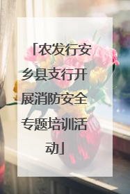 农发行安乡县支行开展消防安全专题培训活动