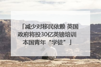 减少对移民依赖 英国政府将投30亿英镑培训本国青年“学徒”