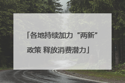 各地持续加力“两新”政策 释放消费潜力