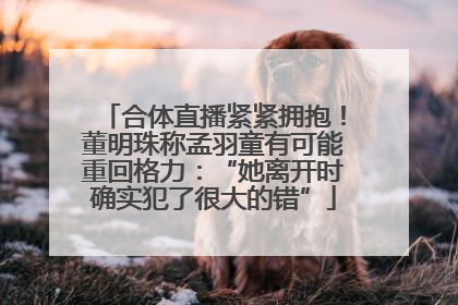 合体直播紧紧拥抱！董明珠称孟羽童有可能重回格力：“她离开时确实犯了很大的错”