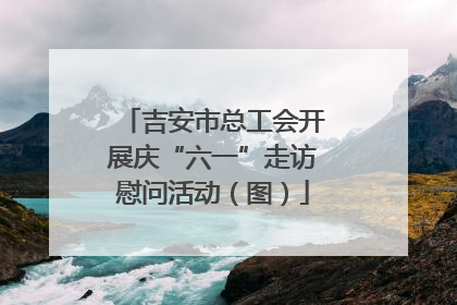 吉安市总工会开展庆“六一”走访慰问活动（图）