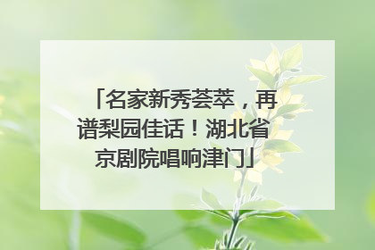 名家新秀荟萃，再谱梨园佳话！湖北省京剧院唱响津门