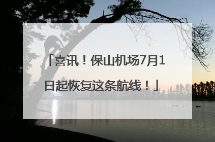 喜讯！保山机场7月1日起恢复这条航线！