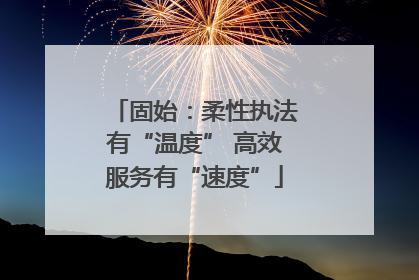 固始：柔性执法有“温度” 高效服务有“速度”