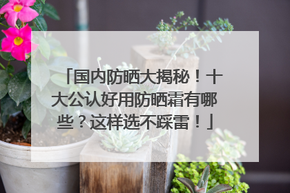 国内防晒大揭秘！十大公认好用防晒霜有哪些？这样选不踩雷！