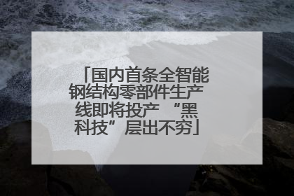 国内首条全智能钢结构零部件生产线即将投产 “黑科技”层出不穷