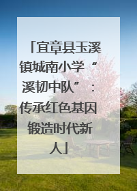 宜章县玉溪镇城南小学“溪韧中队”：传承红色基因 锻造时代新人