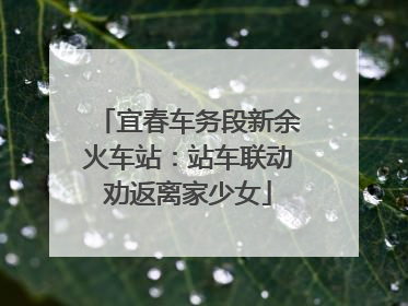 宜春车务段新余火车站：站车联动劝返离家少女