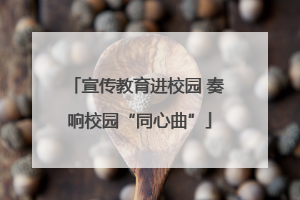 宣传教育进校园 奏响校园“同心曲”