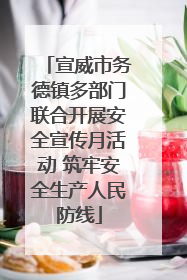 宣威市务德镇多部门联合开展安全宣传月活动 筑牢安全生产人民防线