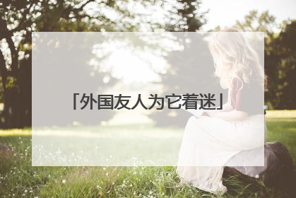 外国友人为它着迷